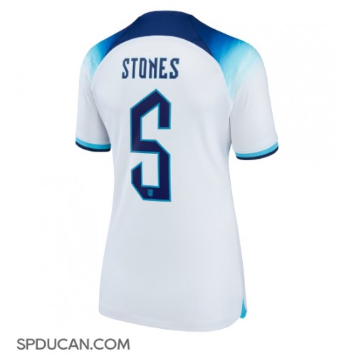 Zenski Nogometni Dres Engleska John Stones #5 Domaci SP 2022 Kratak Rukav